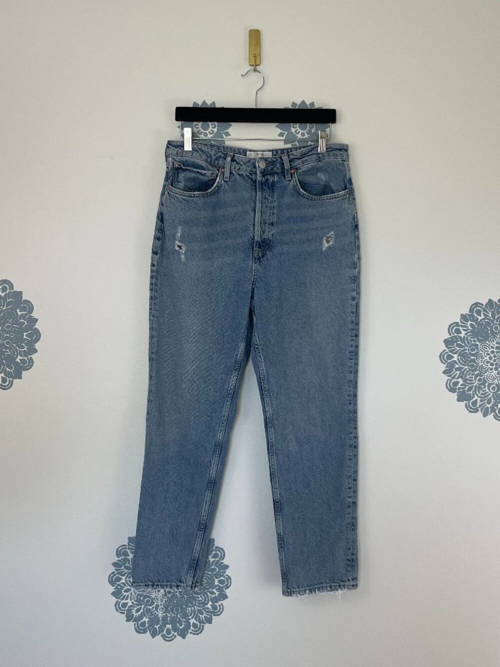Free People We The Free Fast Times High Rise Mom Jeans Size 31